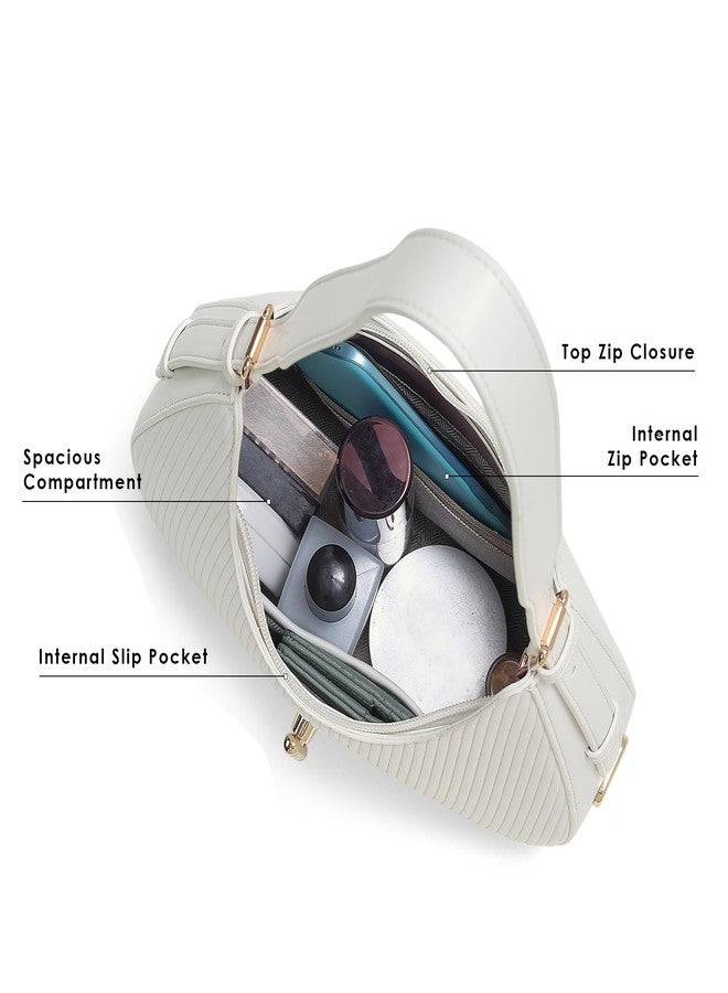أكيكي حقيبة يد صغيرة من أكيكي لندن للنساء، طراز غرينتش، مزودة بقفل لولبي، وجيب واسع، وحزام كتف قابل للتعديل، مصنوعة من قماش فاخر ذي ملمس مميز، هدية مثالية للنساء. - Image 5