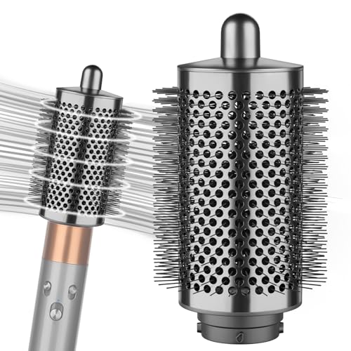 PUREGUST Upgraded Large Round Brush Attachment for Dyson Air wrap Jumbo Bigger Oval Round Volumizing Brush for Dyson Airwrap Accessories, Gray - Image 1