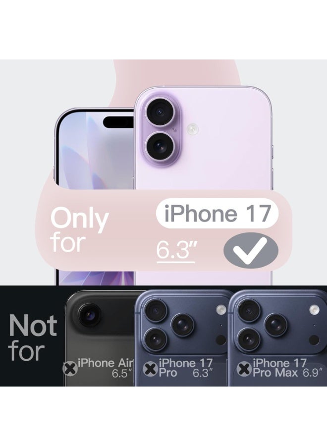 iPhone 17 Silicone Case with Design Grip Strap & Kickstand Soft Cover For iPhone 17 Vertical & Horizontal Stand Full Camera Protection Case For iPhone 17 6.3-inch - Image 2