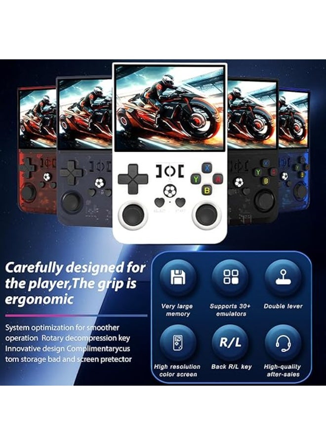 Retro Handheld Game Console, 3.5-inch IPS Screen, Open Source Linux System, Pre-loaded with 20,000+ Classic Games, 128GB Storage, WiFi Support - Image 4