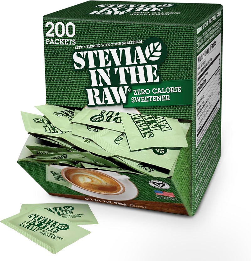 IN THE RAW Stevia Zero Calorie Sweetener - 200 Packets - Image 1
