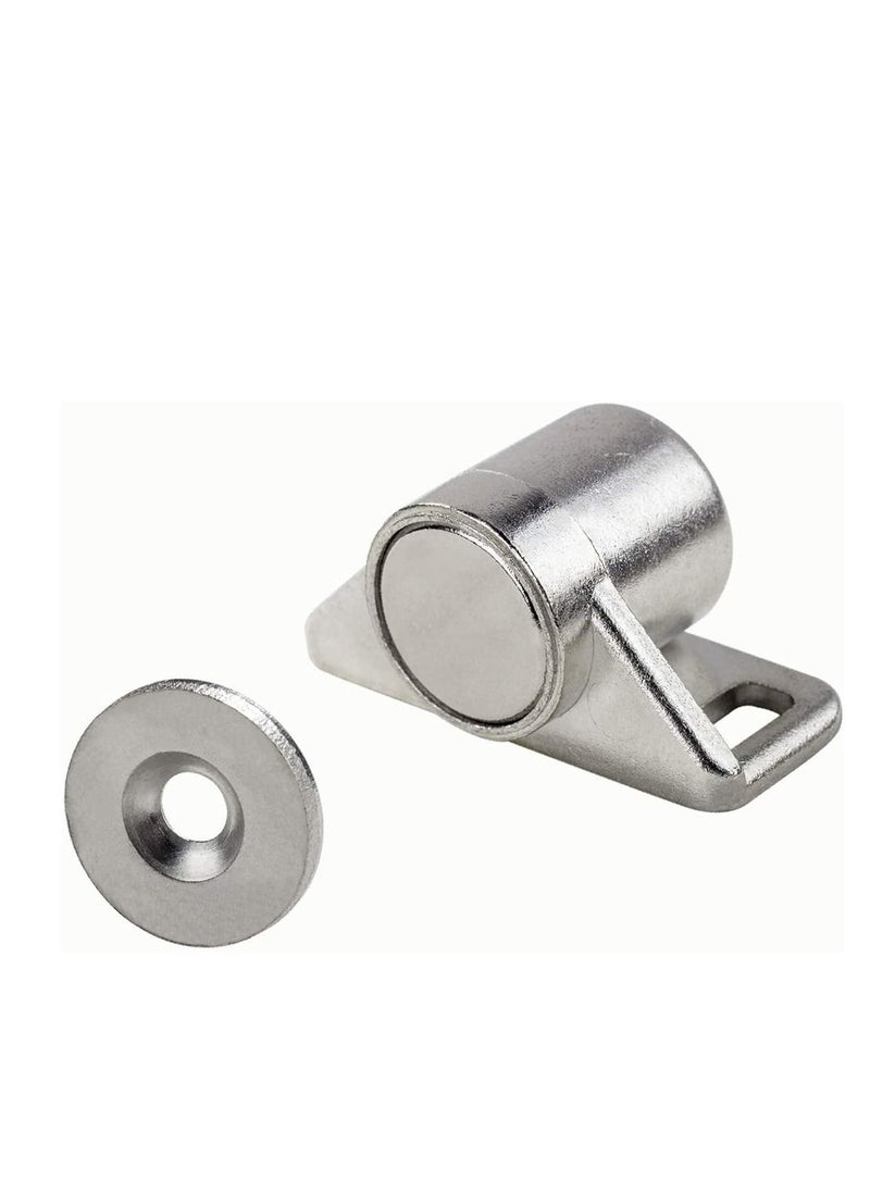 Y&D SYOSI 4 Pack Magnetic Cabinet Door Catch with Magnets for Latch Closer, Kitchen Closet Closing Silver  - Image 5