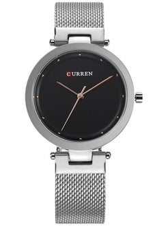 CURREN 9005 Original Mesh Stainless Steel Analog Watch for Women