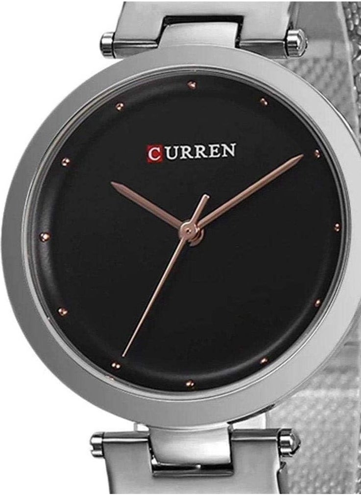 CURREN - CURREN 9005 Original Mesh Stainless Steel Analog Watch for Women - Image 1