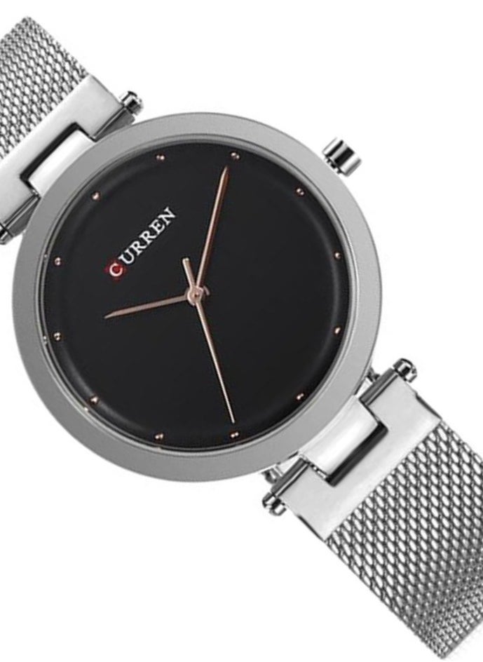 CURREN - CURREN 9005 Original Mesh Stainless Steel Analog Watch for Women - Image 1