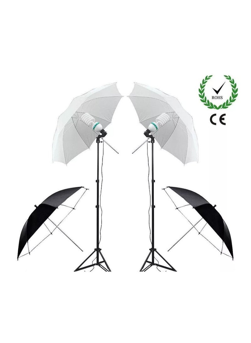مجموعة ملحقات إضاءة التصوير الفوتوغرافي لنظام الإضاءة الناعمة للخلفية مجموعة أدوات إضاءة استوديو الصور بمظلة سوفت بوكس ​​لتصوير الفيديو - Image 5