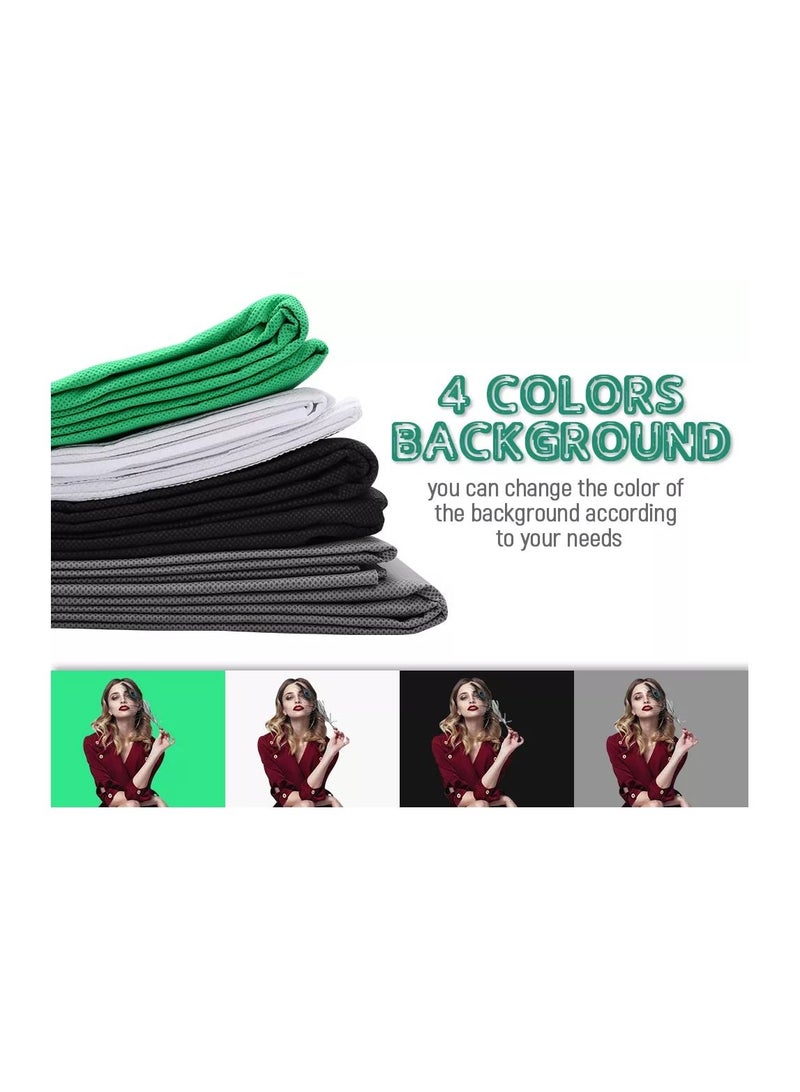 مجموعة ملحقات إضاءة التصوير الفوتوغرافي لنظام الإضاءة الناعمة للخلفية مجموعة أدوات إضاءة استوديو الصور بمظلة سوفت بوكس ​​لتصوير الفيديو - Image 4