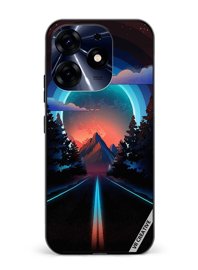 VR CREATIVE Protective Case Cover For Tecno Spark 10 Pro Road To Paradise Design Multicolour - Image 1