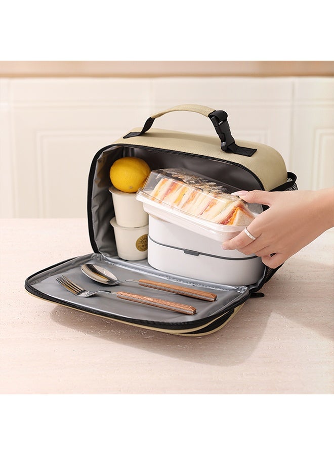 رولستيمي حقيبة حمل طعام حرارية 6.3 لتر ، حقيبة غداء مقاومة للماء للرجال والنساء ، حقيبة طعام محمولة للعمل ، حقيبة غداء قابلة لإعادة الاستخدام للمدرسة والمكتب والسفر والنزهة - Image 4