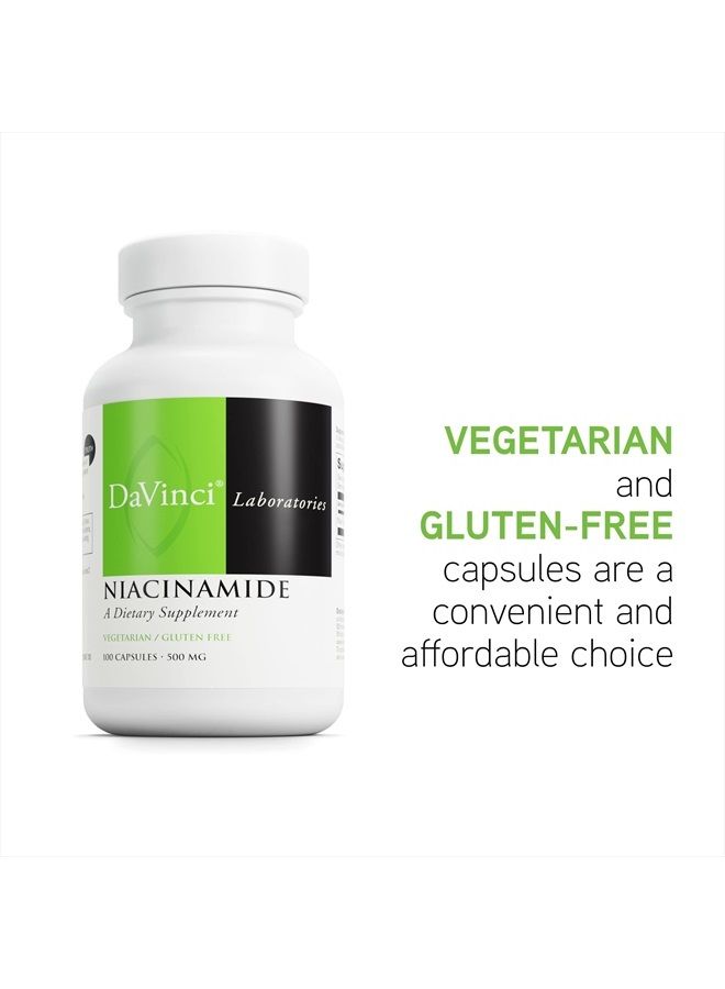 Davinci مكمل غذائي نياكيناميد - مع فيتامين ب3 لدعم عملية الأيض للدهون، الدورة الدموية والبشرة الصحية* - مع 500 ملغ نياكيناميد لكل حصة - خالي من الغلوتين - 100 كبسولة نباتية - Image 5
