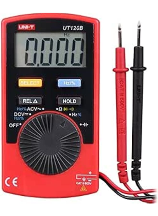 UNI-T UT120B Series UT120 Digital Pocket Multimeter, 600 V AC/DC, 100 kHz