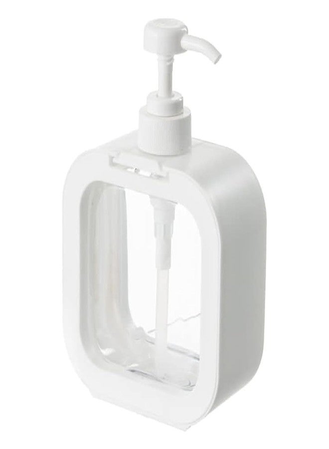 ZEVESTY Clear Plastic Liquid Soap Dispenser for Bathroom/Kitchen - Pack of 2 (500 ml) | Countertop/Table Top Pump Bottle for Hand Soap, Dish Soap, Lotion | Multicolor - Image 1