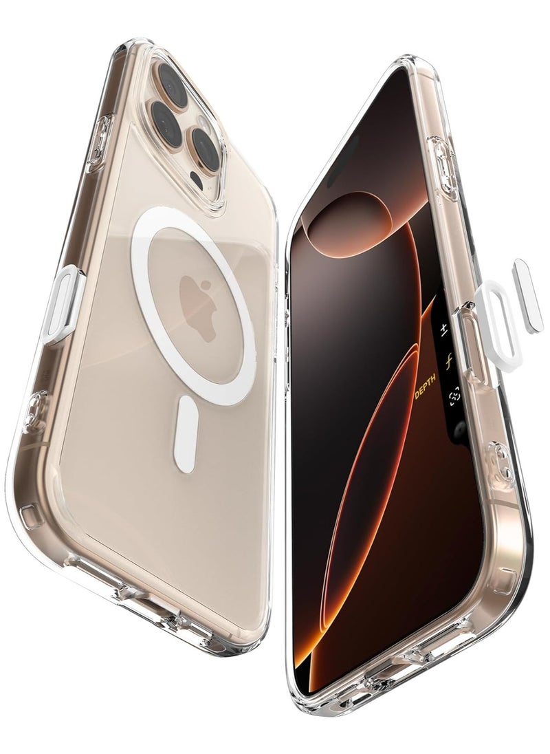 Spigen - Ultra Hybrid T MagFit for iPhone 16 PRO Case Cover [Camera Control Button Cover] with MagSafe (2024) - White - Image 1