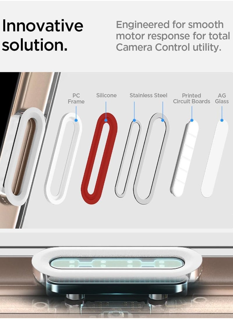 Spigen - Ultra Hybrid T MagFit for iPhone 16 PRO Case Cover [Camera Control Button Cover] with MagSafe (2024) - White - Image 1