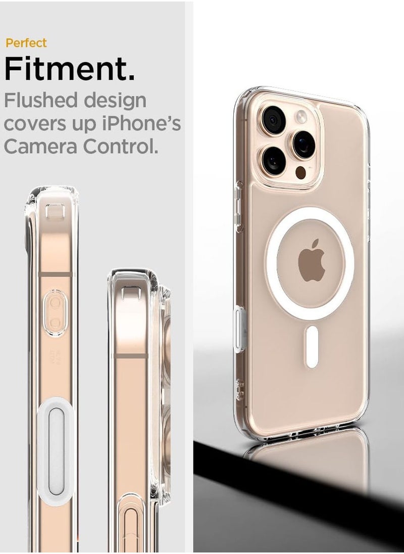 Spigen - Ultra Hybrid T MagFit for iPhone 16 PRO Case Cover [Camera Control Button Cover] with MagSafe (2024) - White - Image 1