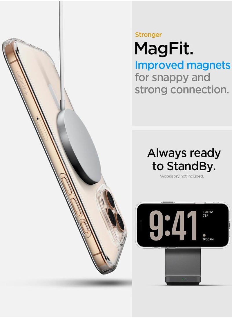 Spigen - Ultra Hybrid T MagFit for iPhone 16 PRO Case Cover [Camera Control Button Cover] with MagSafe (2024) - White - Image 1
