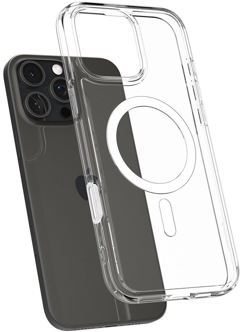 Spigen - Ultra Hybrid T MagFit for iPhone 16 PRO Case Cover [Camera Control Button Cover] with MagSafe (2024) - White - Image 1