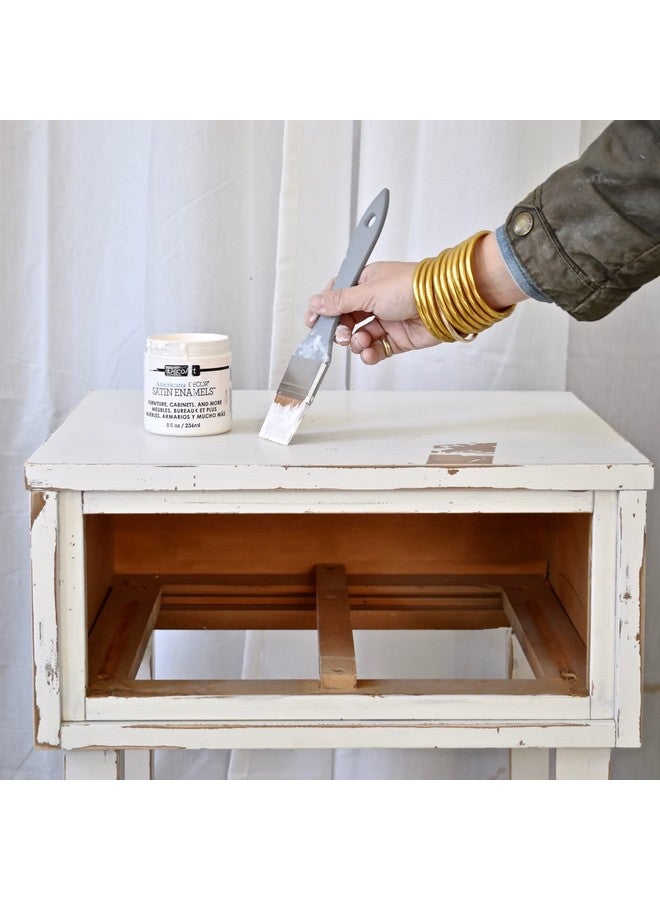 ديكوآرت طلاء أكريليك مينا الساتان 8 فلوريدا. أوز. مرطبان أبيض نقي (عبوة من قطعة واحدة) - Image 4