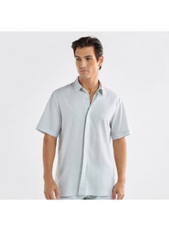 FAV Regular Fit Solid Shirt with Short Sleeves  - Image 1