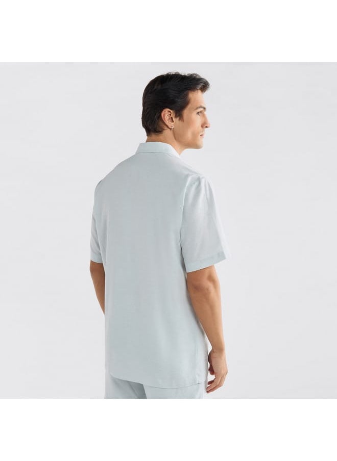 FAV Regular Fit Solid Shirt with Short Sleeves  - Image 3