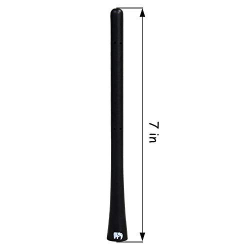 ONE250 7 inch Flexible Copper Core Antenna Compatible with Mitsubishi Lancer 20022017 Mirage 20102024 Montero 20012019 Outlander 20052018 RVR 20162018 L200 20102024 Black - Image 3