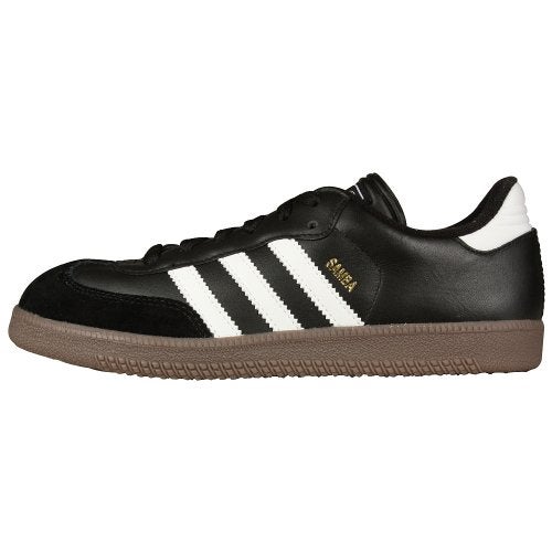 adidas Boy's Samba Classic Soccer Shoe, Black/White/Black, 13.5 Little Kid - Image 1