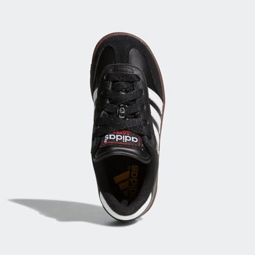 adidas Boy's Samba Classic Soccer Shoe, Black/White/Black, 13.5 Little Kid - Image 4