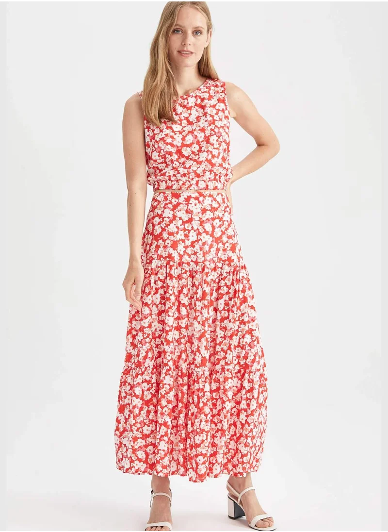 DeFacto Sleeveless Floral Print Blouse