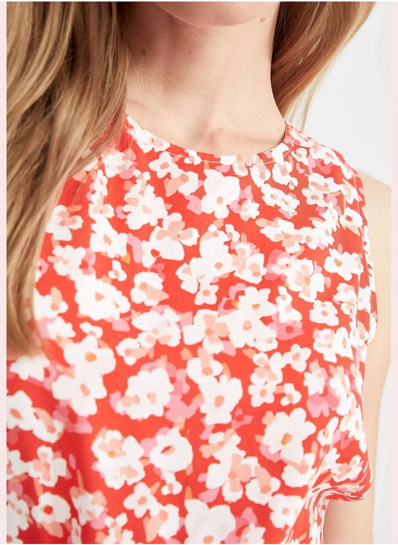 DeFacto Sleeveless Floral Print Blouse
