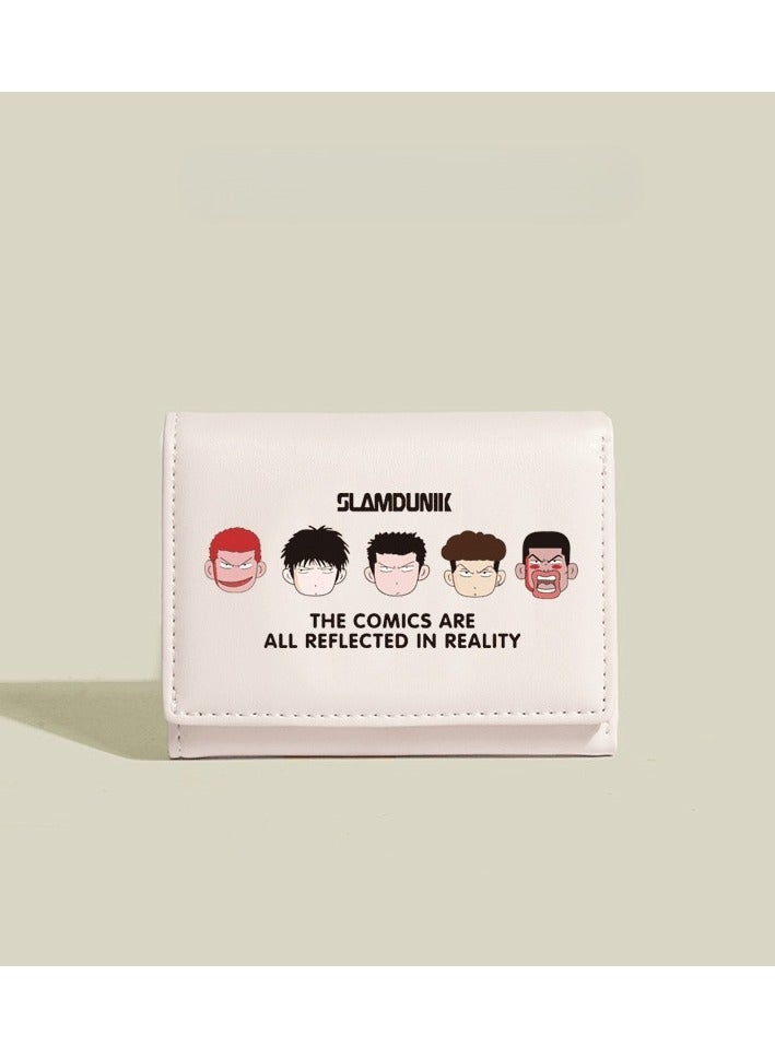 KUYING Slam Dunk, Student Card Bag, Leather Wallet 