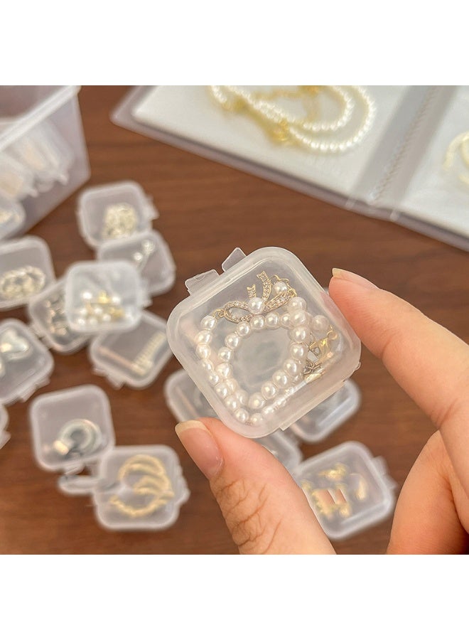 daydayup 20-Piece Clear Small Plastic Storage Containers Anti Oxidation Transparent Jewelry Storage Holder for Small Item Craft, Beads, Pills, Necklaces,Earrings,Rings, Jewelry Case (3.5*3.5*2cm) - Image 1