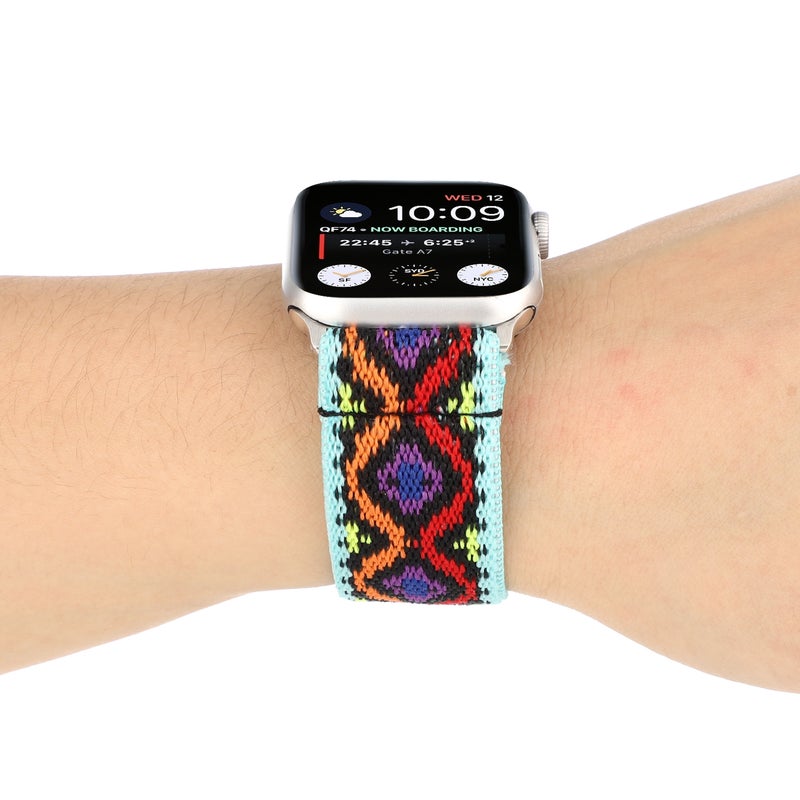 erorex Nylon Watch Band For Apple Watch Series 7 41Mm / 6 & Se & 5 & 4 40Mm / 3 & 2 & 1 38Mm(18) - Image 4