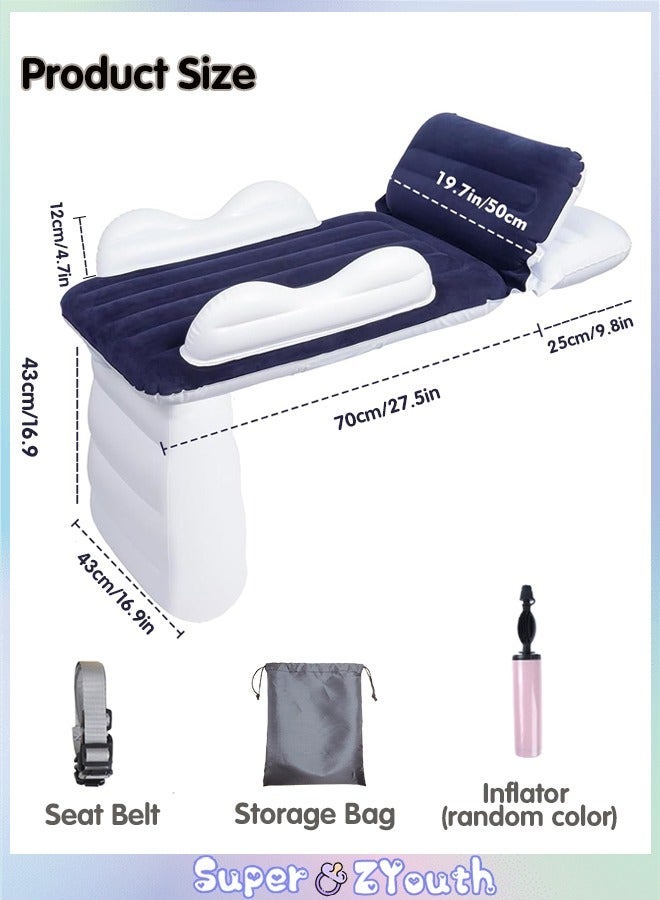 Inflatable Airplane Bed for Toddlers - Kids' Seat Extender with Carry Bag, Pump & Seat Belt - Image 2