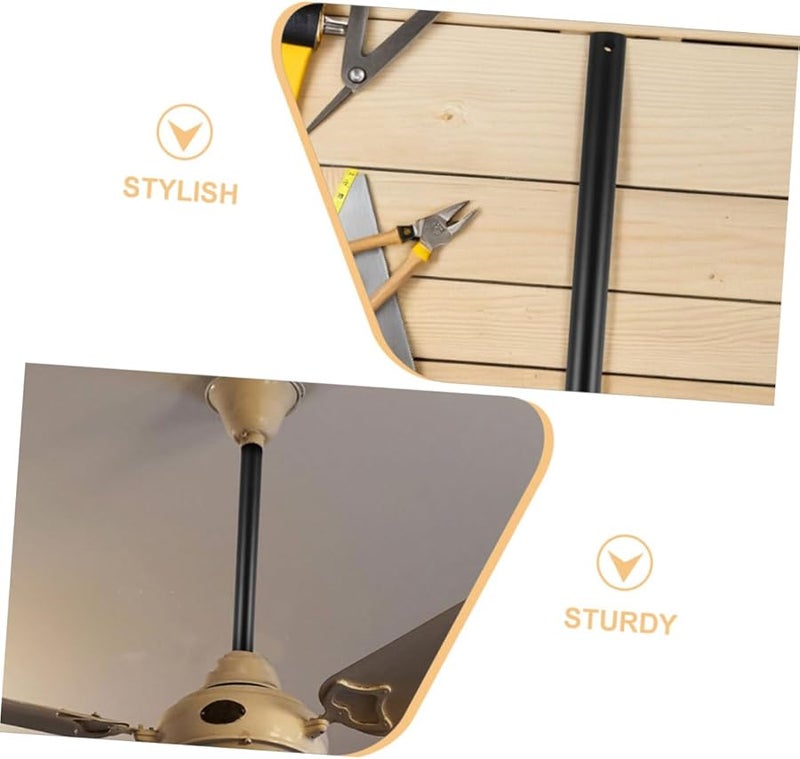 قضيب تمديد مروحة السقف للأسقف العالية سهلة التركيب 12 بوصة - Image 4