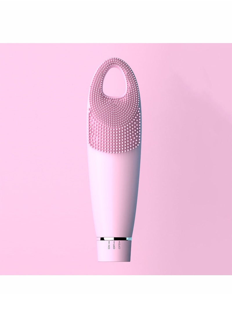 Generic - Silicone Electric Facial Clean Massager Facial Cleansing Brush Electric Silicone Face Brush and Massager Waterproof Silicone Face Scrubber for Deep Cleansing, Exfoliating Removing for Girls Gifts - Image 1