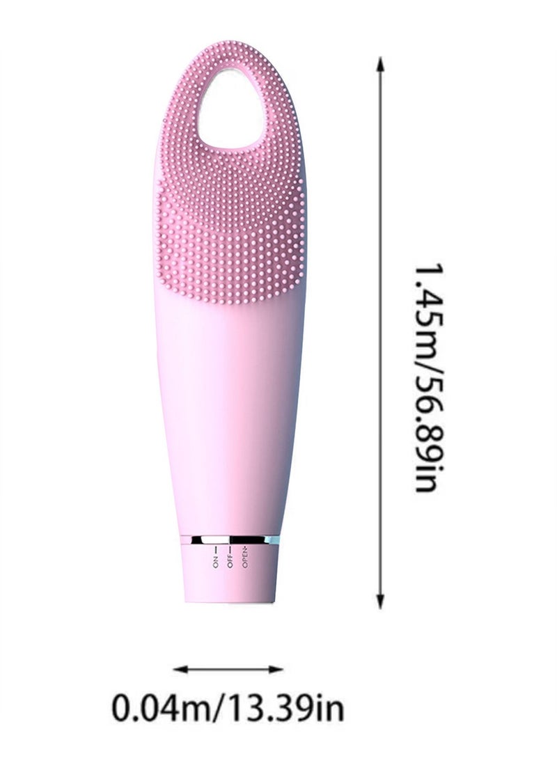 Generic - Silicone Electric Facial Clean Massager Facial Cleansing Brush Electric Silicone Face Brush and Massager Waterproof Silicone Face Scrubber for Deep Cleansing, Exfoliating Removing for Girls Gifts - Image 1