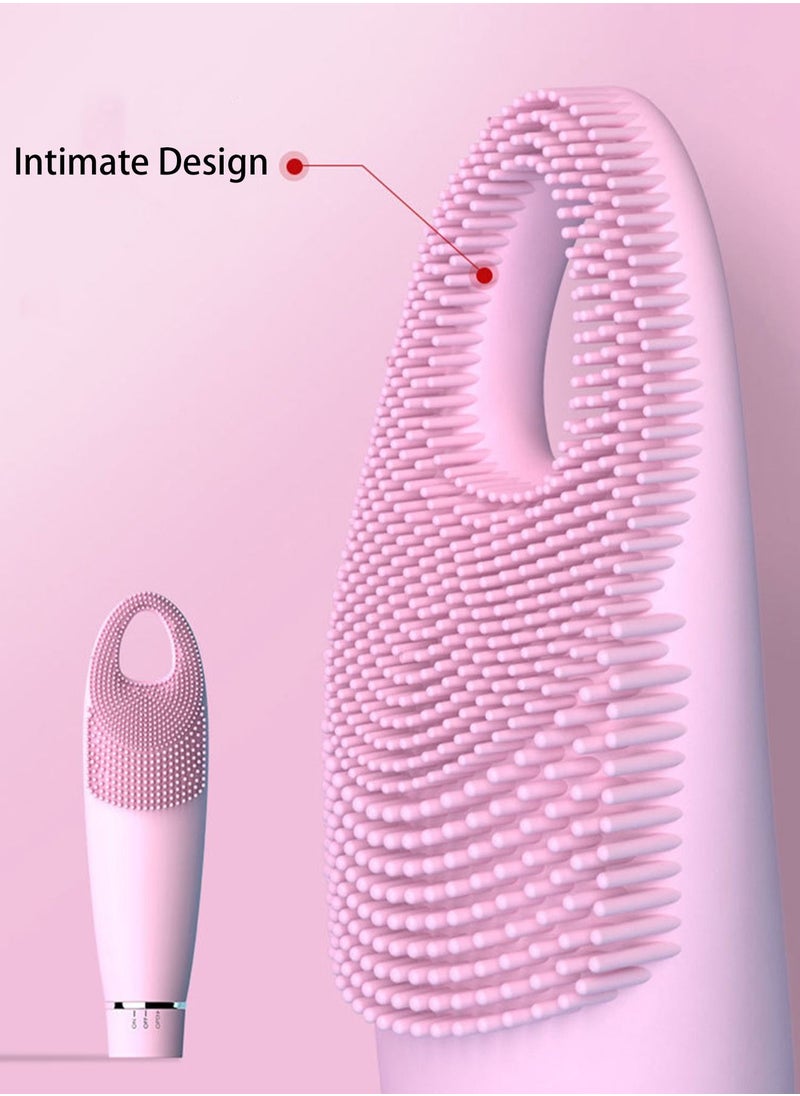 Generic - Silicone Electric Facial Clean Massager Facial Cleansing Brush Electric Silicone Face Brush and Massager Waterproof Silicone Face Scrubber for Deep Cleansing, Exfoliating Removing for Girls Gifts - Image 1