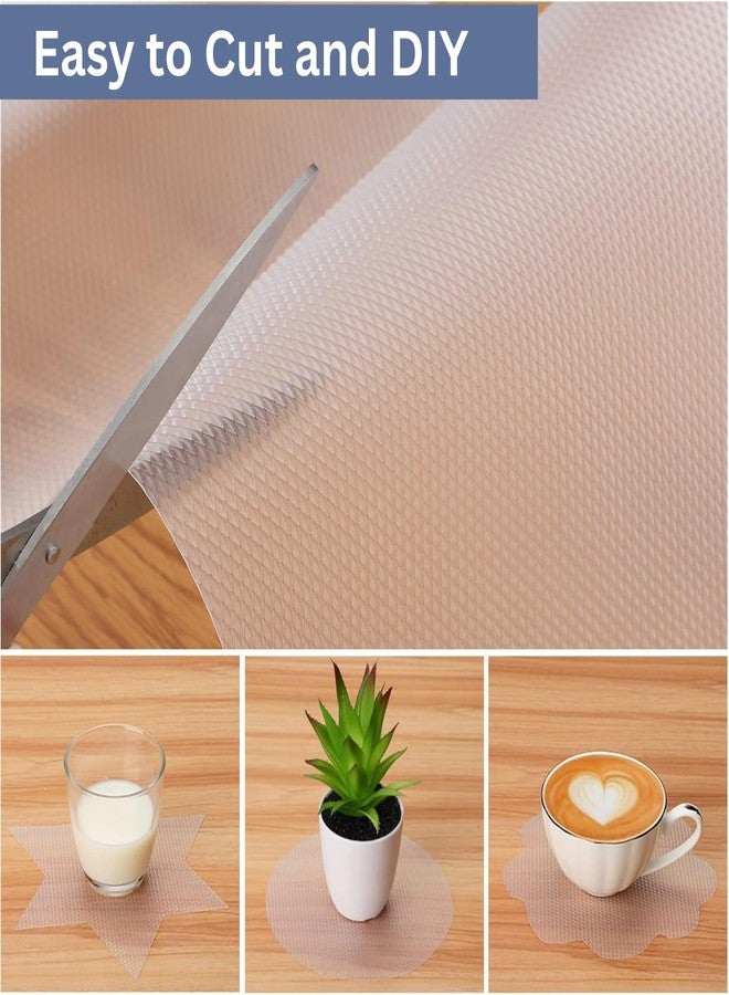 PulGos Waterproof, Washable & Reusable Anti Slip Mat (45 cm * 300 cm) - Shelf Liner for Kitchen Shelves, Fridge Liners & Drawer Mats | Non Adhesive Plastic Sheet | Cupboard Cover for Home & Office - Image 2
