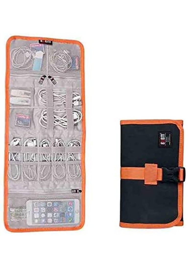 roll up folding organizer case for electronic accessories