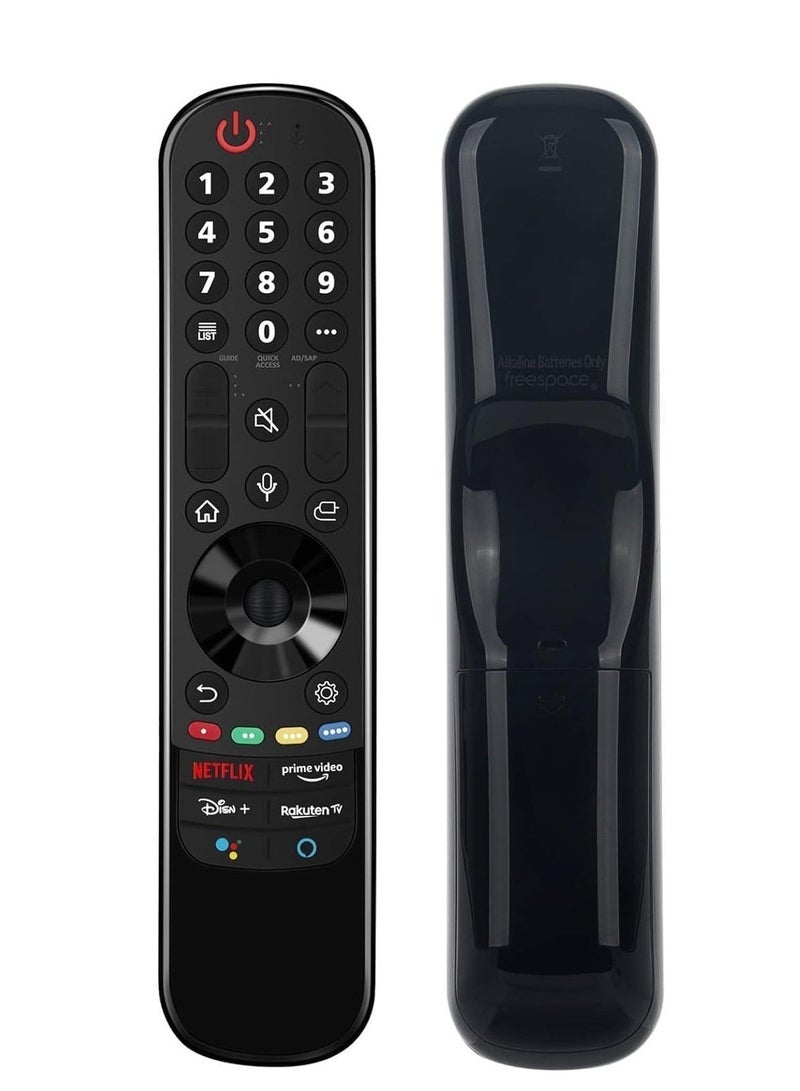 ELTRAZONE ELTRAZONE AN-MR21GC Voice Magic Remote Control – Compatible with LG Smart TVs 2019, 2020 & 2021 – Smart Bluetooth Universal Remote with Voice Control, Scroll Wheel, Quick App Keys, Plug & Play Setup, Long Range Signal