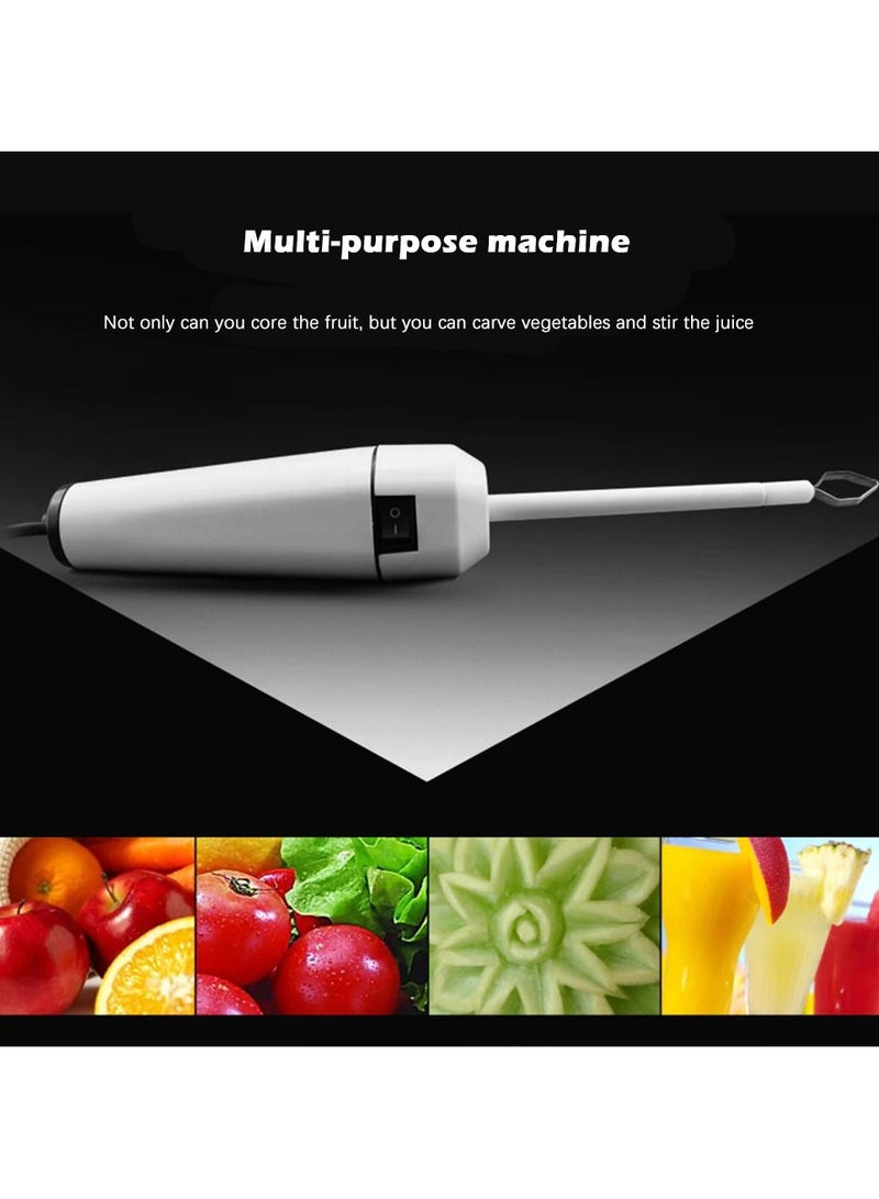 Household Electric Fruit Corer Vegetable Melon Drill Stirrer Spiralizer Kitchen Gadgets Stainless Steel Corer Remover Kitchen Tools  - Image 3