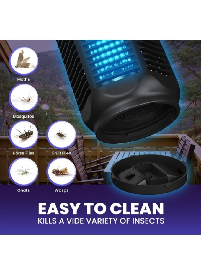 GOGOGO Electric Bug Zapper Outdoor & Indoor Insect Killer 4000V Powerful Grid, 20W Extra Brightness IPX4 Waterproof Mosquito Repellent Outdoor, Fly Traps for Backyard Patio 360° Coverage - Image 2