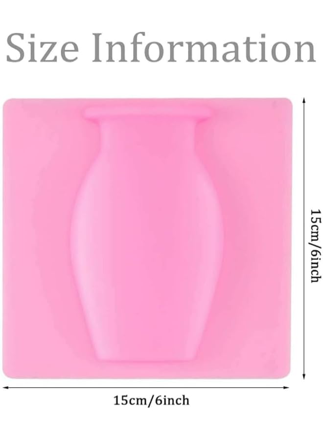 The Bros Magic Silicone Vase, 3-Pcs Silicone Flower Pots, Reusable Wall-Mounted Hanging Vases for Indoor Plants, Succulents, Windows, Modern Home Decoration - Image 2