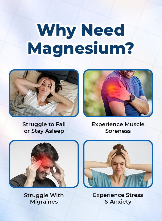 نيوتريفاكتور المغنيسيوم 500 ملغ - يدعم صحة العظام والعضلات والأعصاب والقلب والأوعية الدموية - 60 قرصًا - Image 3