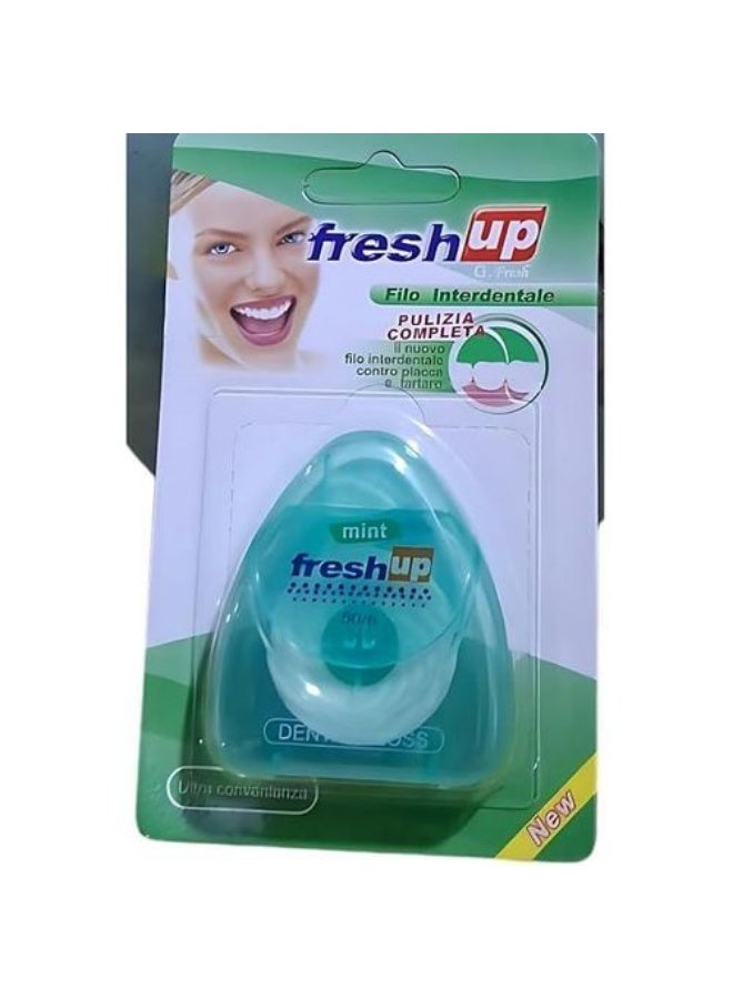 فريش آب خيط تنظيف الأسنان بالشمع بنكهات متنوعة 50 متر - 5 مل 2 قطعة - Image 5