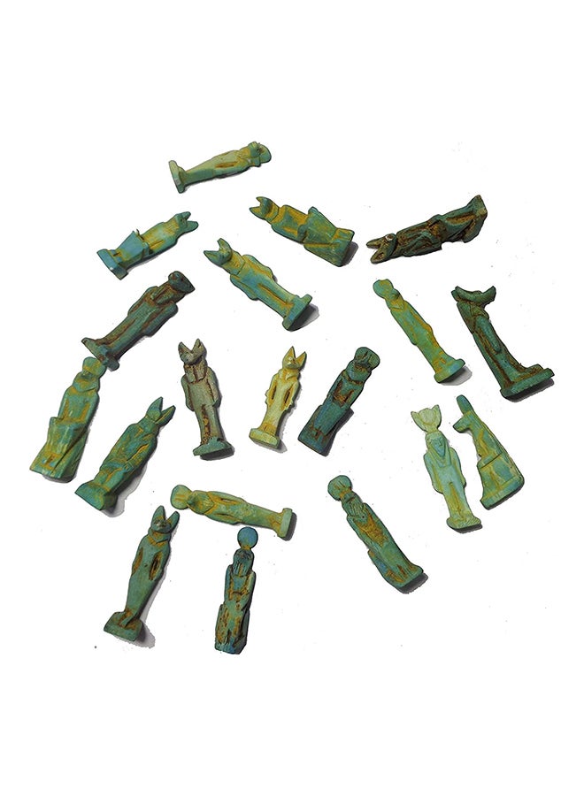 1.9 Rare Unique Collection Set Of 6 Ancient Egyptian Statue Egypt 3D Mummy Pharaoh Figure Collectable