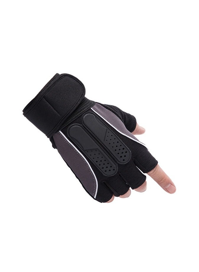 1 Pair Training Exercise Weight Lifting Half Gloves - Image 2