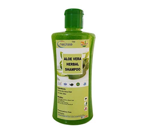Neotea Aloe Vera Herbal Shampoo afe For All Hair Types Refresing Scent, Smooth Healthy Hair Chemical Free, 250Ml - Image 1