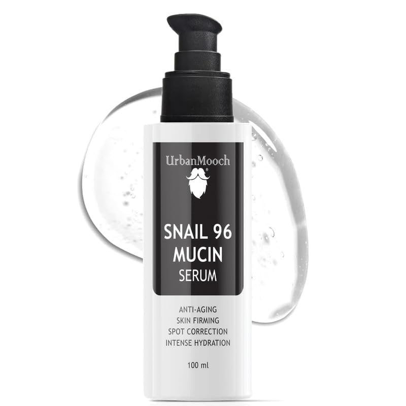 UrbanMooch Mucin X Snail Mucin Serum for Men | Korean Formula with Hyaluronic Acid, Niacinamide & Allantoin | Removes Acne Scars, Hydration & Glow Booster (100 ML) - Image 1