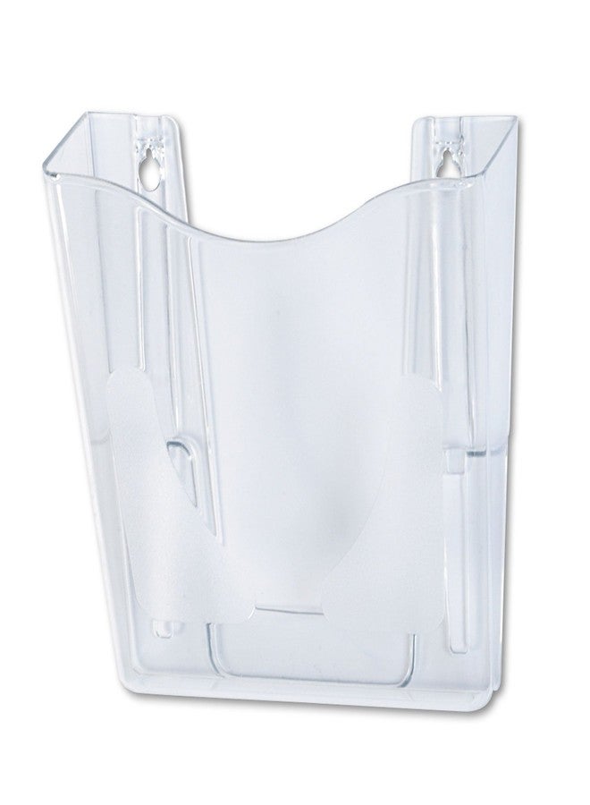 Deflecto 63001 Wall Pocket, Vertical, Ltr, 10-1/4-Inch x4-Inch x10-Inch , Clear - Image 1